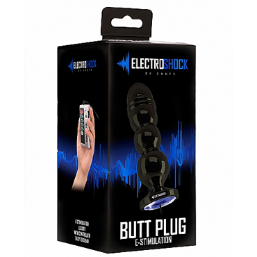Shots Electroshock Bold Butt Plug, тёмно-серый — фото 3
