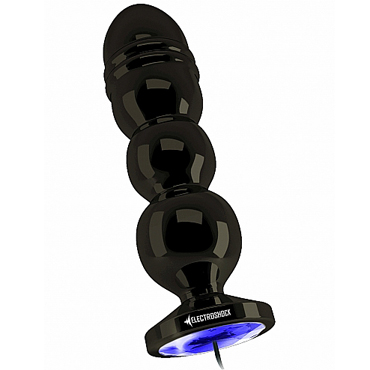 Shots Electroshock Bold Butt Plug, тёмно-серый — фото 1