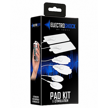 Shots Electroshock Pad Kit, белый - Набор для электростимуляции - купить в секс шопе
