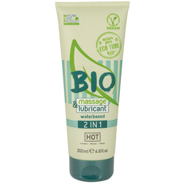 Hot Bio 2 in 1, 200 мл, Лубрикант - гель для массажа