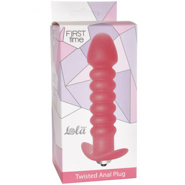Lola Toys Twisted Anal Plug, розовая - Анальная пробка с вибрацией - купить в секс шопе