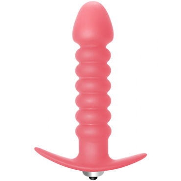 Lola Toys Twisted Anal Plug, розовая, Анальная пробка с вибрацией