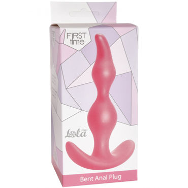 Lola Toys Bent Anal Plug, розовая - Анальная пробка - купить в секс шопе