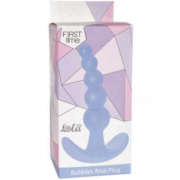Lola Toys Bubbles Anal Plug, синяя - Анальная пробка - купить в секс шопе