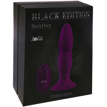 Lola Toys Tornado, фиолетовый - Анальный стимулятор с ротацией и пультом управления - купить в секс шопе