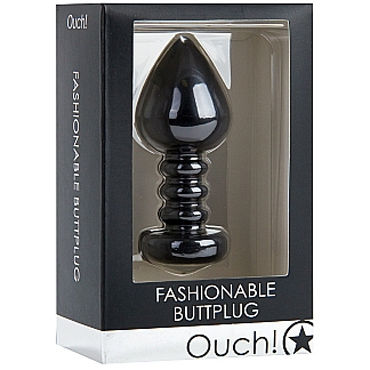 Ouch! Fashionable Buttplug, черная - фото, отзывы