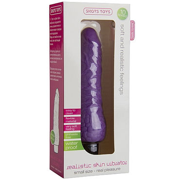 Shots Toys Realistic Skin Vibrator Small, фиолетовый - фото, отзывы