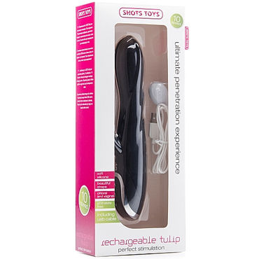 Shots Toys Rechargeable Tulip, черный — фото 2