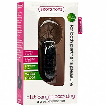 Shots Toys Clit Banger Cockring, черное — фото 2