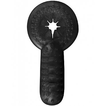 Shots Toys Clit Banger Cockring, черное — фото 1