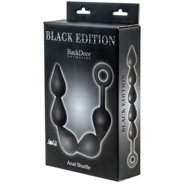 Lola Toys Black Edition Anal Shuttle, черная - Анальная цепочка - купить в секс шопе