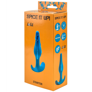 Lola Toys Spice it up Starter, синяя - Анальная пробка - купить в секс шопе
