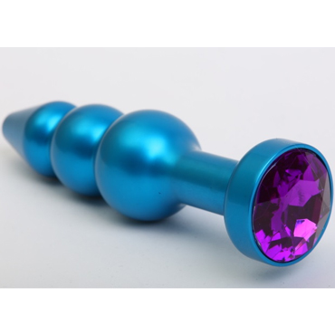 4sexdream Анальная ювелирка елочка, синий/фиолетовый, С ярким кристаллом
