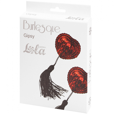 Lola Games Burlesque Gipsy, красные, Пэстисы в форме сердец с пайетками и кисточками и другие товары Lola Games с фото