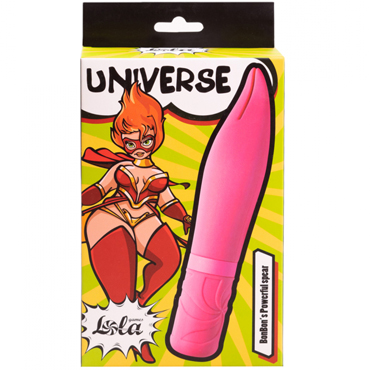 Lola Games Universe BonBon’s Powerful Spear, розовый, Универсальный вибратор с узким раздвоенным кончиком