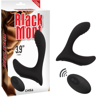 Chisa Black Mont Prostate Screamer, черный, Стимулятор простаты с пультом ДУ