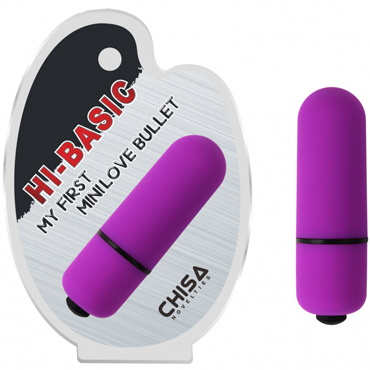 Chisa Hi-Basic My First Mini Love Bullet, фиолетовая, Вибро-пуля с круглым кончиком