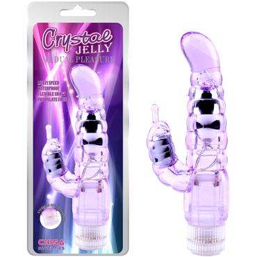 Chisa Crystal Jelly My Dual Pleasure, фиолетовый — фото 1