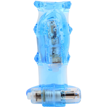 Chisa GK Power Dual Vibrating Cock Cage, синее — фото 3