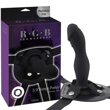 Chisa RGB Rumpy-Pumpy Strap-On, черный — фото 1