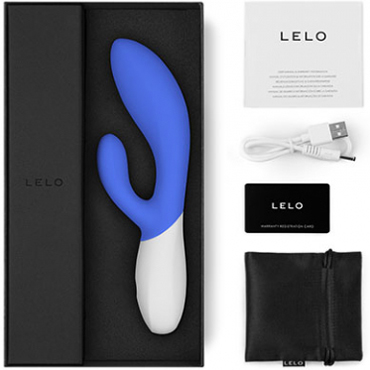 Lelo Ina Wave 2, синий - Вибратор для точки G и клитора - купить в секс шопе