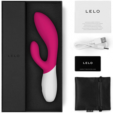 Lelo Ina Wave 2, розово-красный - Вибратор для точки G и клитора - купить в секс шопе