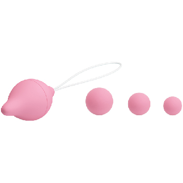 Baile Sexual Exercise Kegel Balls, розовый - Набор вагинальных шариков - купить в секс шопе