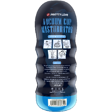 Baile Pretty Vacuum Cup Masturbator Anus, телесный - Мастурбатор-анус в колбе с вакуумный эффектом - купить в секс шопе