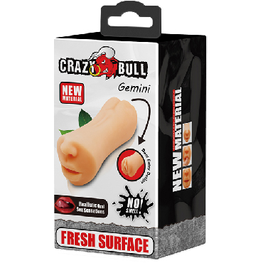 Baile Crazy Bull Gemini, телесный - подробные фото в секс шопе Condom-Shop