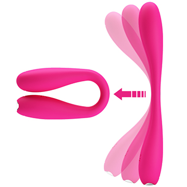 Baile Pretty Love Yedda, розовый, Вибратор с гибким стволом и другие товары Baile с фото