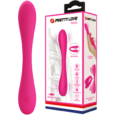 Baile Pretty Love Yedda, розовый, Вибратор с гибким стволом