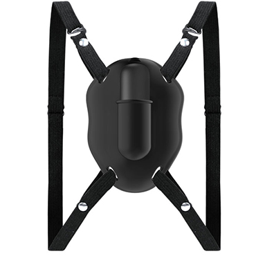 Baile Pretty Love Carter, черная - Вибро-бабочка на ремешках - купить в секс шопе