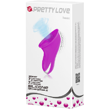 Baile Pretty Love Isaac, фиолетовый, Вибростимулятор для клитора с функцией всасывания и другие товары Baile с фото