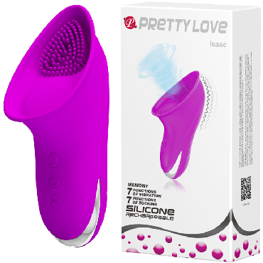 Baile Pretty Love Isaac, фиолетовый, Вибростимулятор для клитора с функцией всасывания
