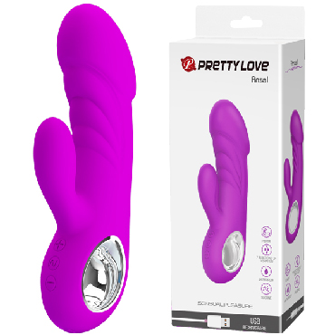 Baile Pretty Love Ansel, фиолетовый, Вибратор для стимуляции точки G и клитора