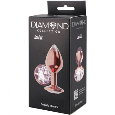 Lola Games Diamond Moonstone Shine S, розовое золото/прозрачный, Анальная пробка с кристаллом и другие товары Lola Games с фото