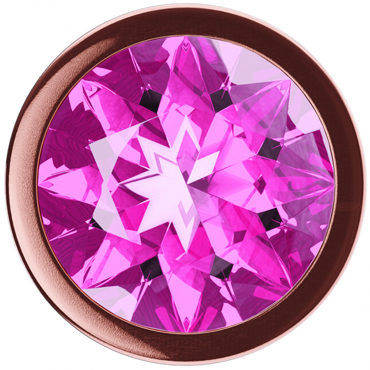 Lola Games Diamond Quartz Shine S, розовое золото/розовый - Анальная пробка с кристаллом - купить в секс шопе