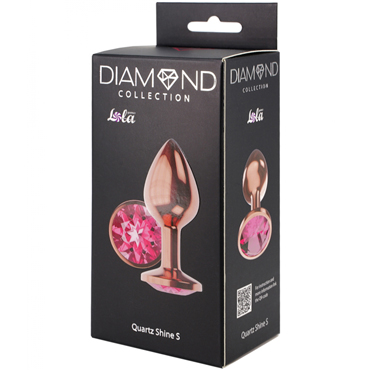 Lola Games Diamond Quartz Shine S, розовое золото/розовый, Анальная пробка с кристаллом и другие товары Lola Games с фото