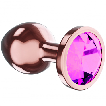 Lola Games Diamond Quartz Shine S, розовое золото/розовый, Анальная пробка с кристаллом