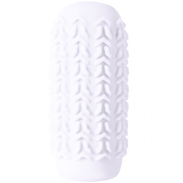 Lola Games Marshmallow Maxi Candy, белый - Мастурбатор с двусторонним рельефом - купить в секс шопе