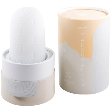 Lola Games Marshmallow Maxi Candy, белый, Мастурбатор с двусторонним рельефом и другие товары Lola Games с фото
