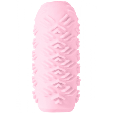 Lola Games Marshmallow Maxi Juicy, розовый - Мастурбатор с двусторонним рельефом - купить в секс шопе
