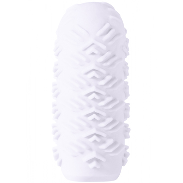 Lola Games Marshmallow Maxi Juicy, белый - Мастурбатор с двусторонним рельефом - купить в секс шопе