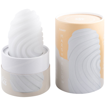 Lola Games Marshmallow Maxi Sugary, белый, Мастурбатор с двусторонним рельефом и другие товары Lola Games с фото