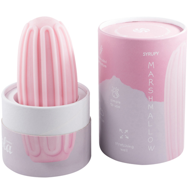 Lola Games Marshmallow Maxi Syrupy, розовый, Мастурбатор с двусторонним рельефом и другие товары Lola Games с фото