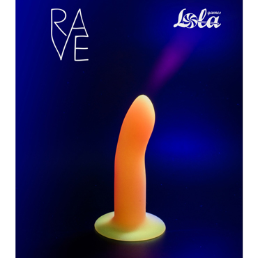 Lola Games Rave Light Keeper, розовый/желтый, Светящийся в темноте дилдо и другие товары Lola Games с фото