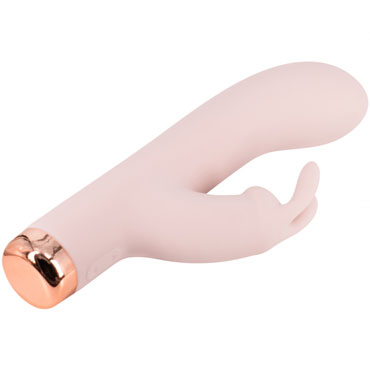 White Label Вибратор-кролик, бежевый - Перезаряжаемый из силикона - купить в секс шопе