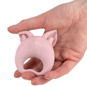 Lola Games MiMi Animals Kitten Kiki, светло-розовое - Эрекционное кольцо с вибрацией - купить в секс шопе