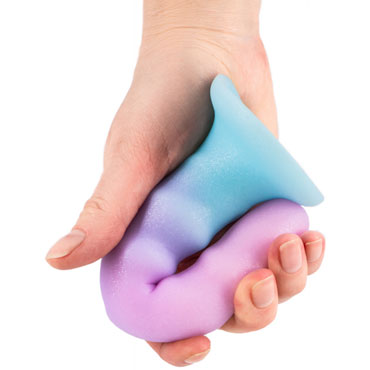 Lola Games Flow Unicorn, фиолетово-голубой - Нереалистичный дилдо - купить в секс шопе