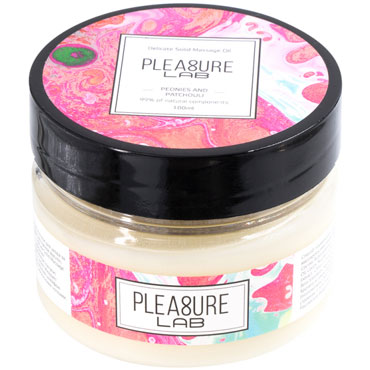 Pleasure Lab Delicate Solid Massage Oil Peonies and Patchouli, 100 мл, 